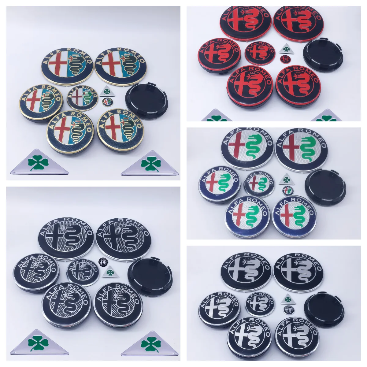 Premium Wheel Center and Emblem Set – 11-Piece Collection