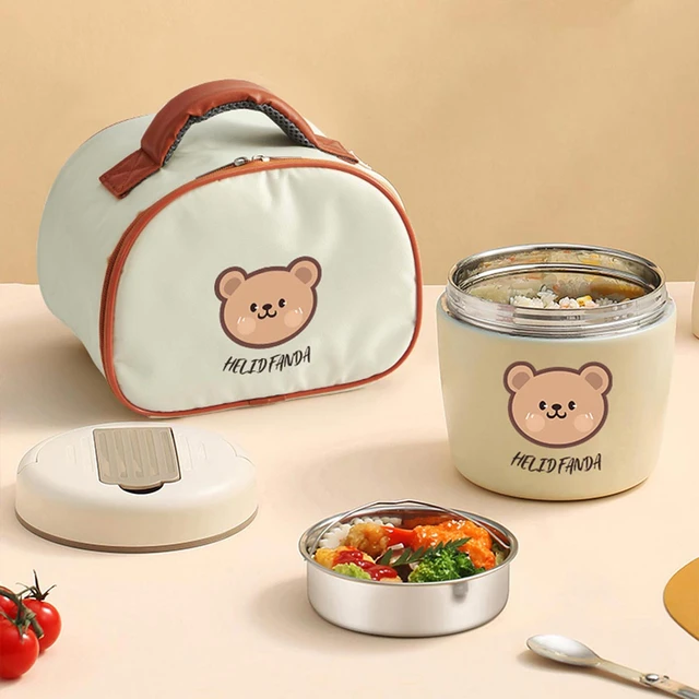 Stainless Steel Vacuum Thermal Lunch Box Insulated Lunch Bag Food Warmer  Container Thermos Soup Cup Bento Box For Kids Student - Lunch Box -  AliExpress