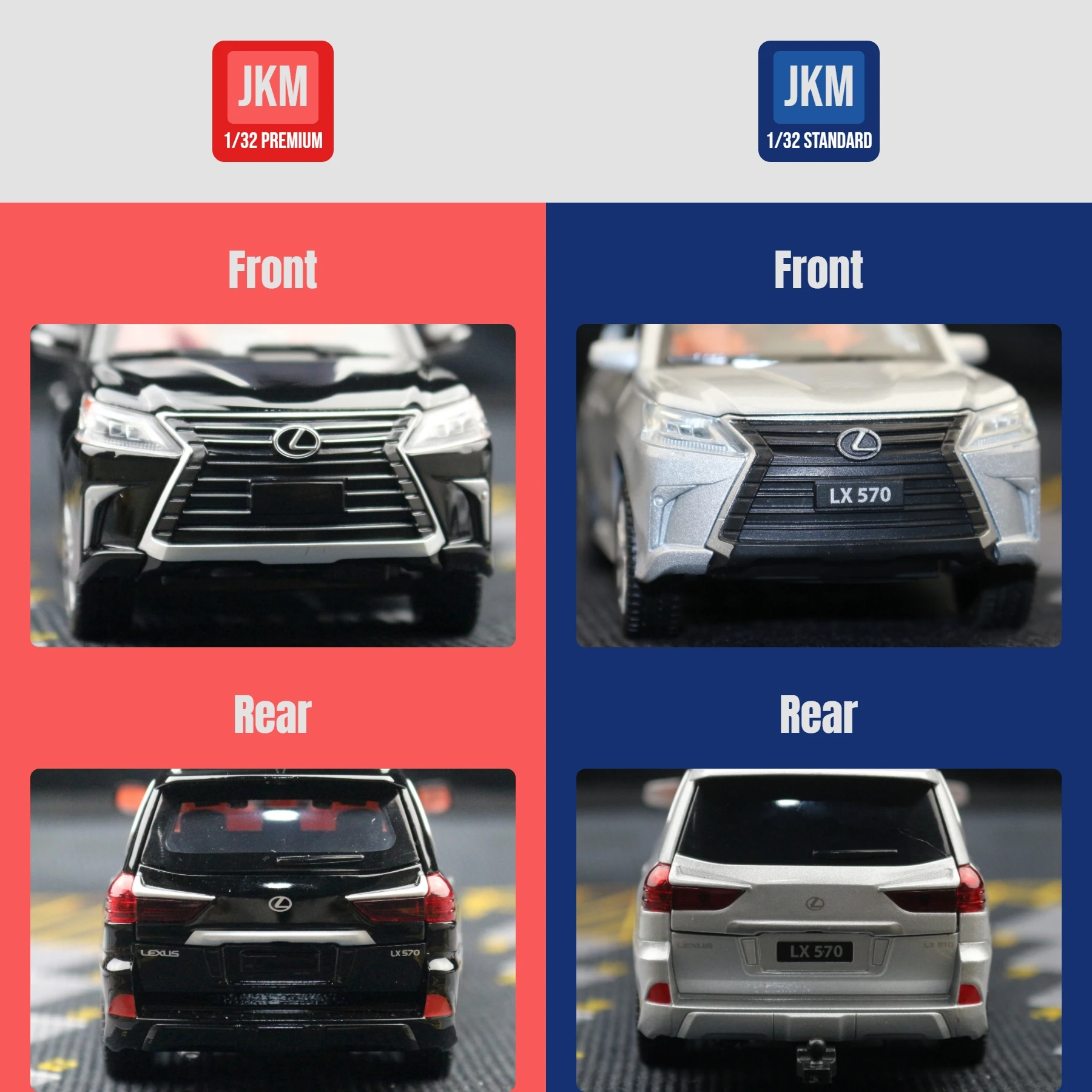 1/32 Lexus LX570 LX600 SUV Sport Car JKM Premium Diecast Toy