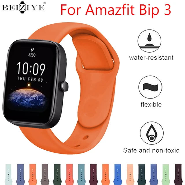 Smart Watch Amazfit Bip 3 Correa  Accessories Amazfit Bip 3 Watch - Sports  Soft - Aliexpress