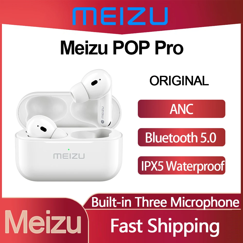 TWS-наушники Meizu POP Pro с активным шумоподавлением и поддержкой Bluetooth 5 0 | Электроника