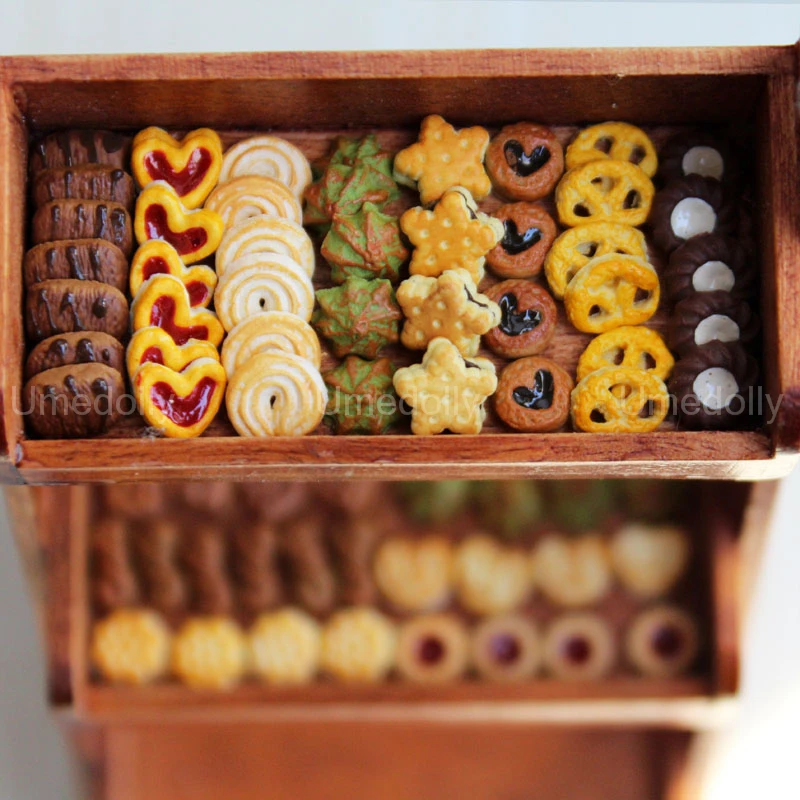 手作りの粘土1/12スケールミニチュアドールハウスクッキークッキーミニ