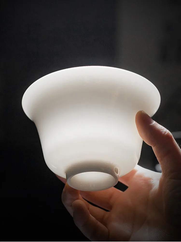 Traditional Ceramics Gaiwan Home Teacup Travel Tea Bowl Chinese Teaware Accessories Drinkware Personal Cup 130ml