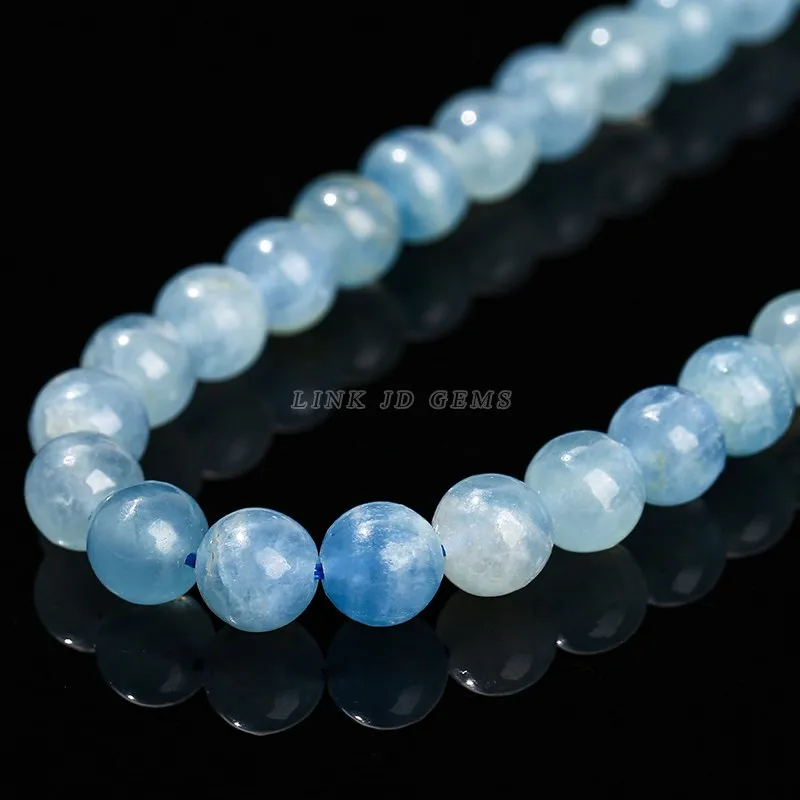 5A Natural Stone Blue Calcite Beads 6 8 10mm Pick Size Fine Gemstone Bead For Jewelry Making Diy Necklace Bracelet Accessory 4