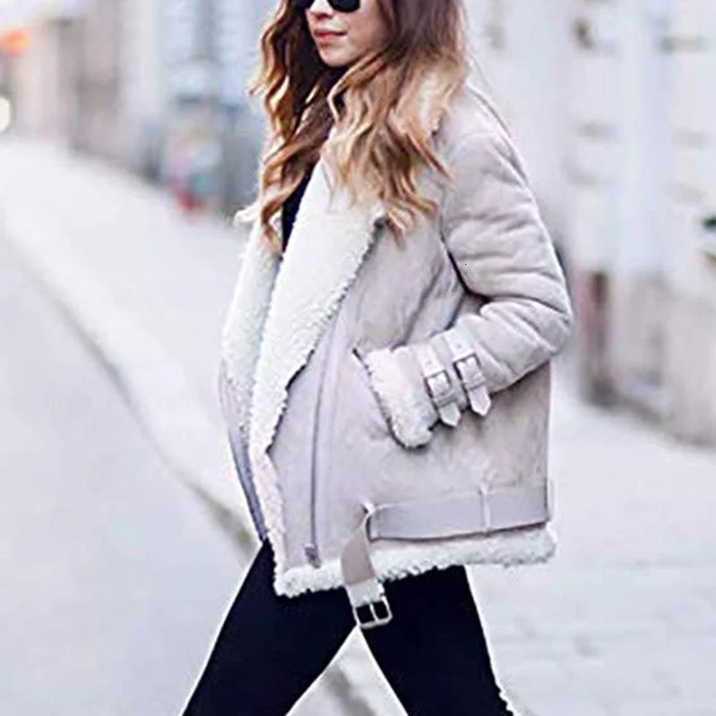 TWOTWINSTYLE Patchwork Fur Hit Color Parkas For Women Notched Long Sleeve Oversized Female Cotton Coats Winter Fashion New 2019 (4).jpg_.webp