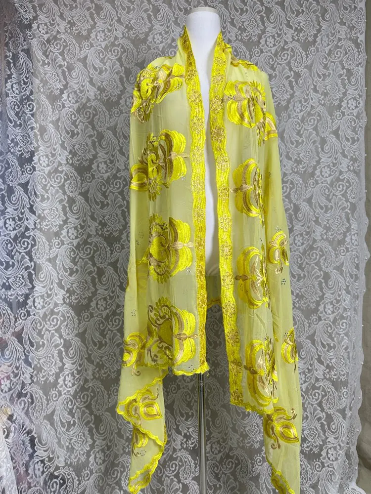2022 neue Dubai Schal Für Muslimische Frauen Hijab Islamischen Pashmina Turban Mode Kopftuch 2x1 m Afrikanische Baumwolle Pailletten stickerei – Detail 23