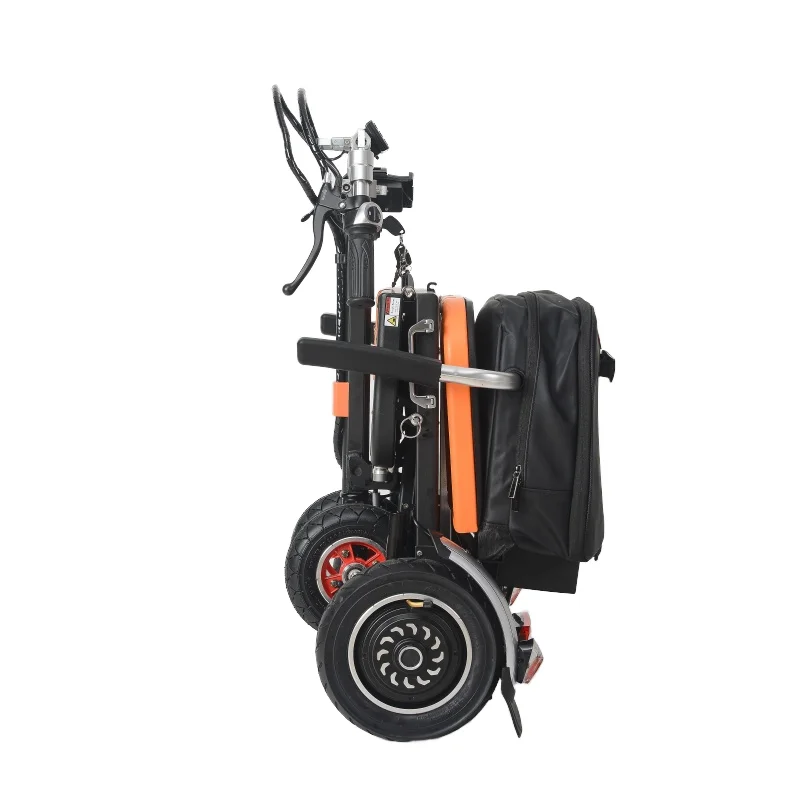 SuperHandy Lightest Foldable 3 Wheel Airline Travel Friendly Mobility Scooter with removable 48V Lithium-ion Batteries & Charger 4