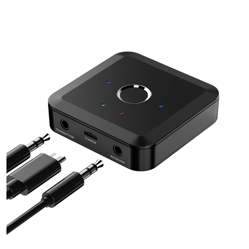 

2 в 1 Bluetooth 5,2 24 бит 96 кГц 3,5 мм AUX Aptx аудио передатчик приемник для ТВ ПК автомобиля