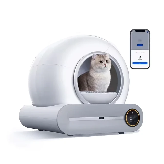 Tonepie automático inteligente caja de arena para gatos auto limpieza 65l  App control mascotas gatos inodoro bandeja iónica desodorante arenero gato