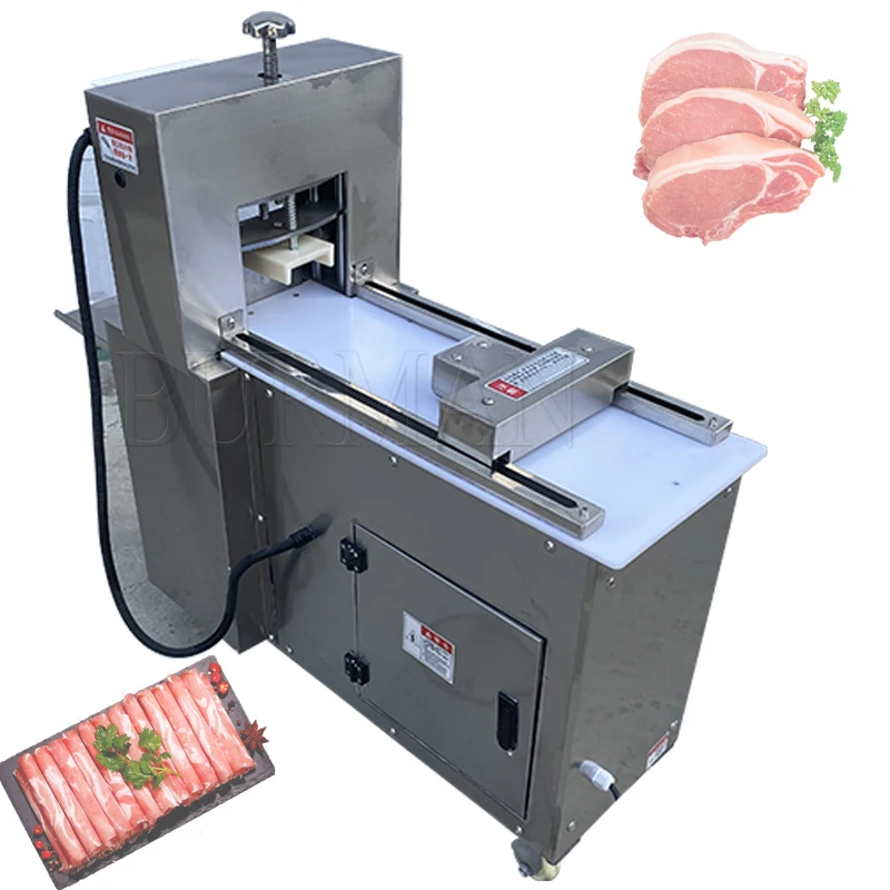 

CNC Single Cut Mutton Roll Machine Freezing Beef Multifunctional Electric Meat Slicer