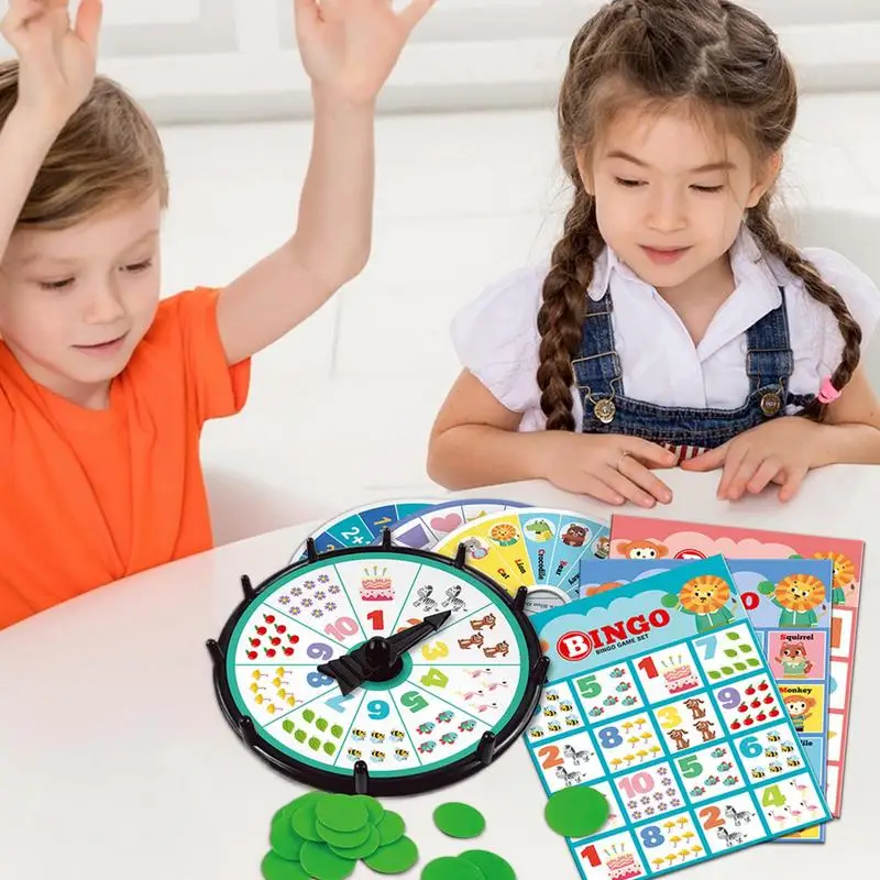 Bingo Game Set For Adults And Kids Party Family Bingo Games Counting And Matching Skills Games Fun Family Reusable