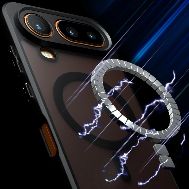 Honor Magic8 Pro Air Magnetic Matte Acrylic Bumper Case with MagSafe Compatibility