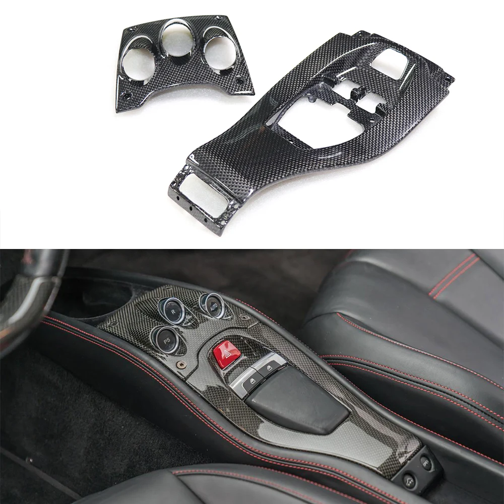 

Для Ferrari 458 OEM сухой подлокотник из углеродного волокна для хранения Центральная панель управления внутренняя отделка крышка декоративные аксессуары