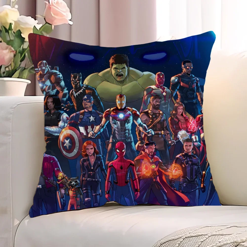 M-MarvellS Anime Pillow Cover Fall Decor Sofa Cushions Sleeping Pillows Pillowcase Decorative Cushion 45x45 Covers Body 45x45cm