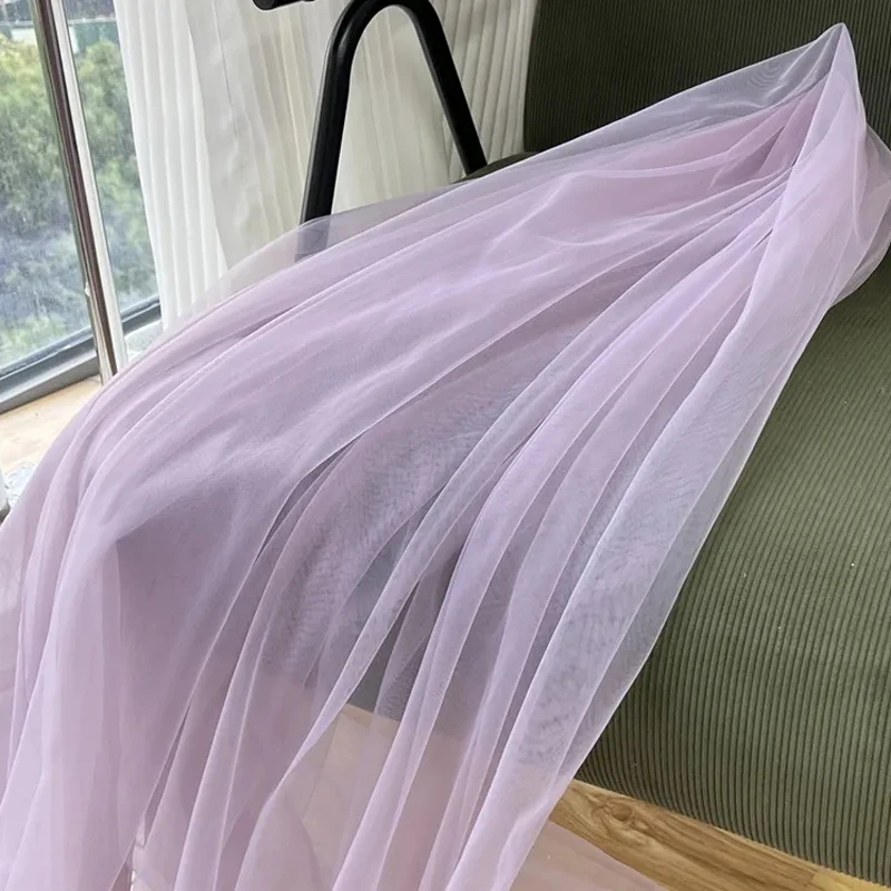 Elegant Purple and Pink Soft Tulle Fabric for Weddings and Celebrations