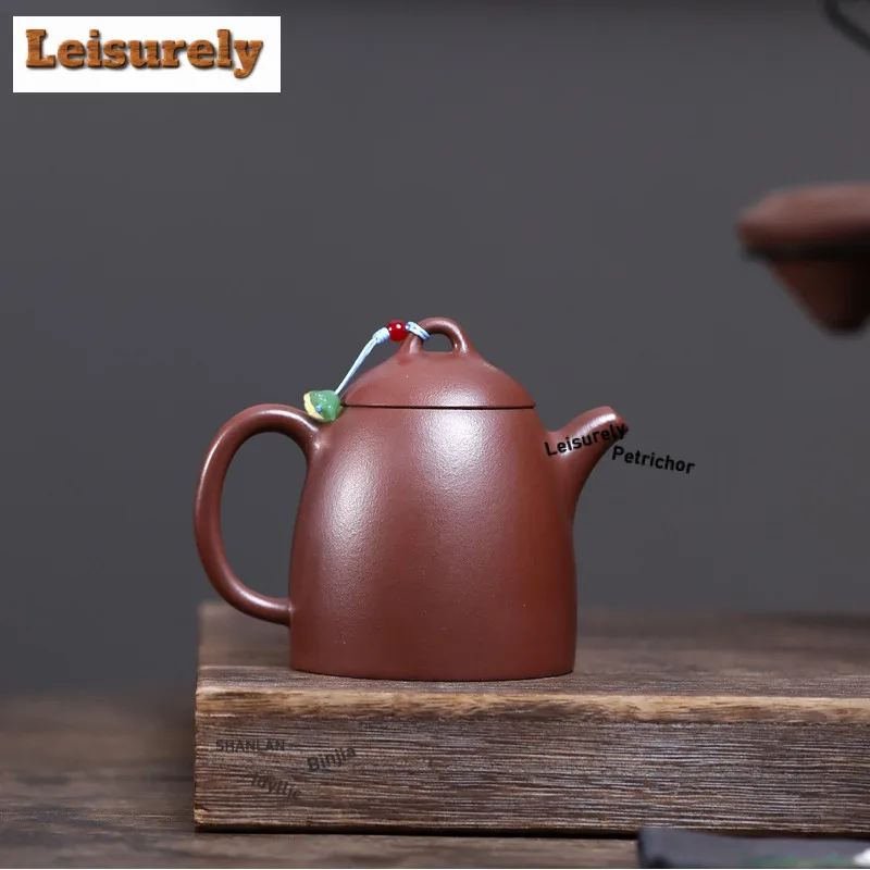 280ml Antique Yixing Purple Clay Teapots Handmade Qin Quan Pot Raw Ore Purple Mud Kettle With Strainer Zisha Teaset Tea Services