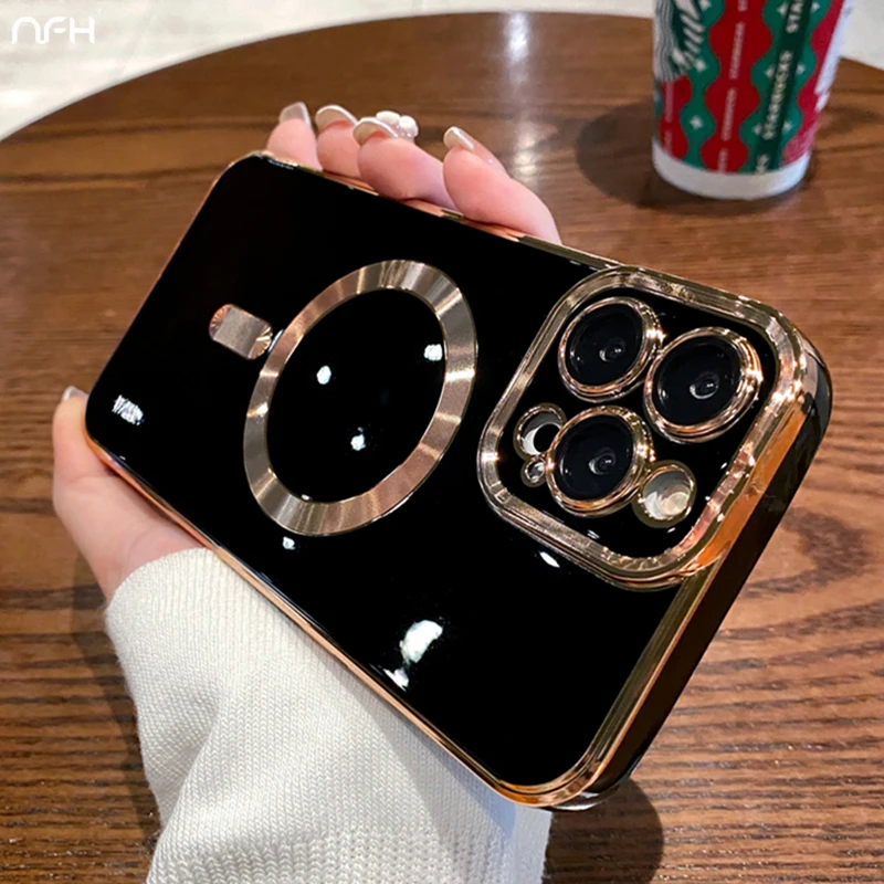 Custodia Magnetica Trasparente Per IPhone Con Supporto E Pellicola Inclusa, Per 16-12 Pro Max/Plus