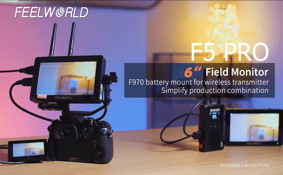 Sony A6700 FEELWORLD F5 Prox Inch Field Monitor High Bright