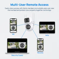 Caméra de surveillance WiFi ARCCTV 8MP 4K à double objectif HD, conversation bidirectionnelle, suivi automatique, caméra de sécurité extérieure, vision nocturne couleur 7