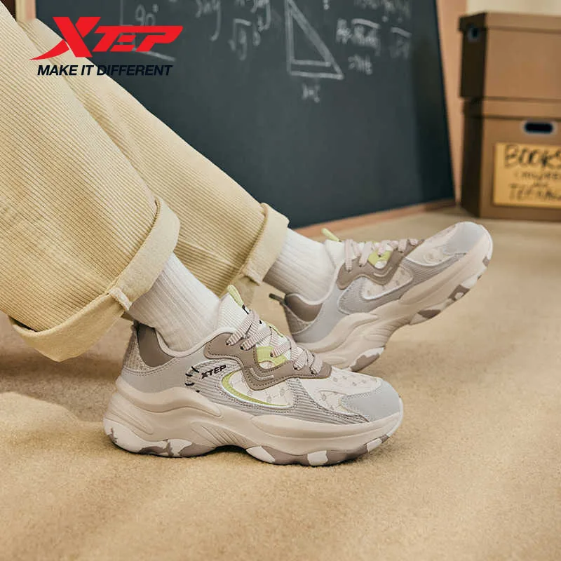 Xtep Egg Roll Shoes Sports Shoes For Women Winter Vintage Soft Casual Lightweight Comfortable Sneakers 976418320051
