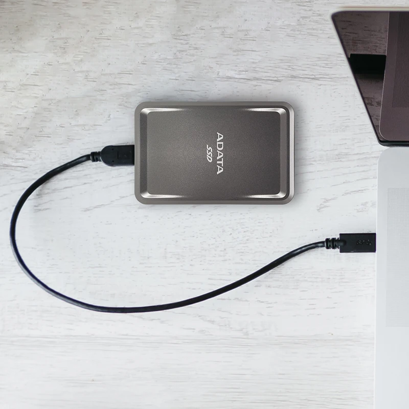 ADATA 외장 SSD 250GB 신뢰할 수 있는 울트라 슬림 USB3.2 Gen 2 타입-C 솔리드 스테이트 드라이브 휴대용 하드 드라이브 컴퓨터 PS5용 SSD 디스크