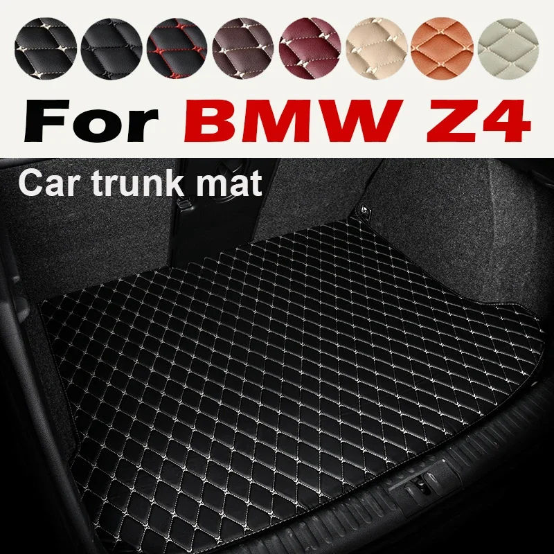 

Car Rear Trunk Mat For BMW Z4 G29 2018~2022 2 Seat Waterproof Leather Car Mats Luxury Leather Car Trunk Storage Pad Accessories