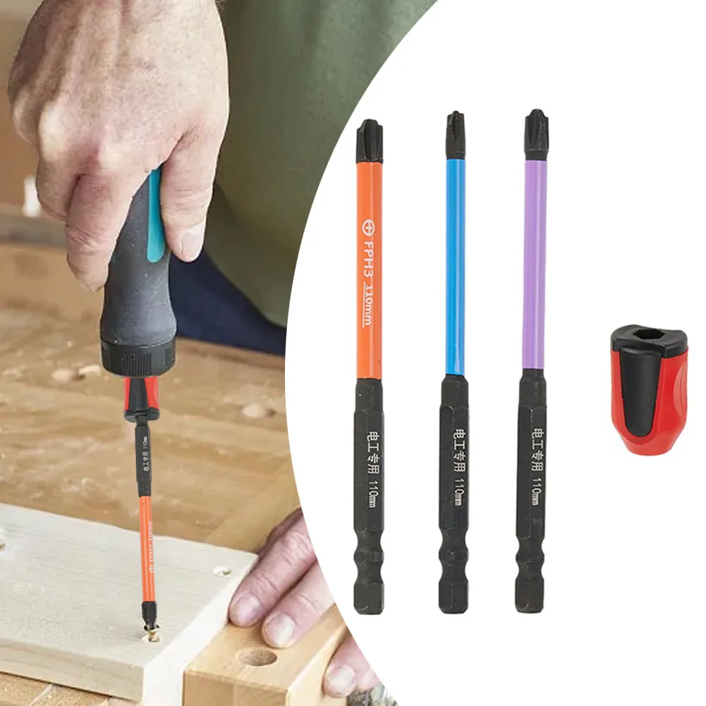 

FPH FPZ Magnetism Rust Proof Special Slotted Cross Screwdriver Bit With Magnetic Ring For Electrician Socket Switch Hand Tools