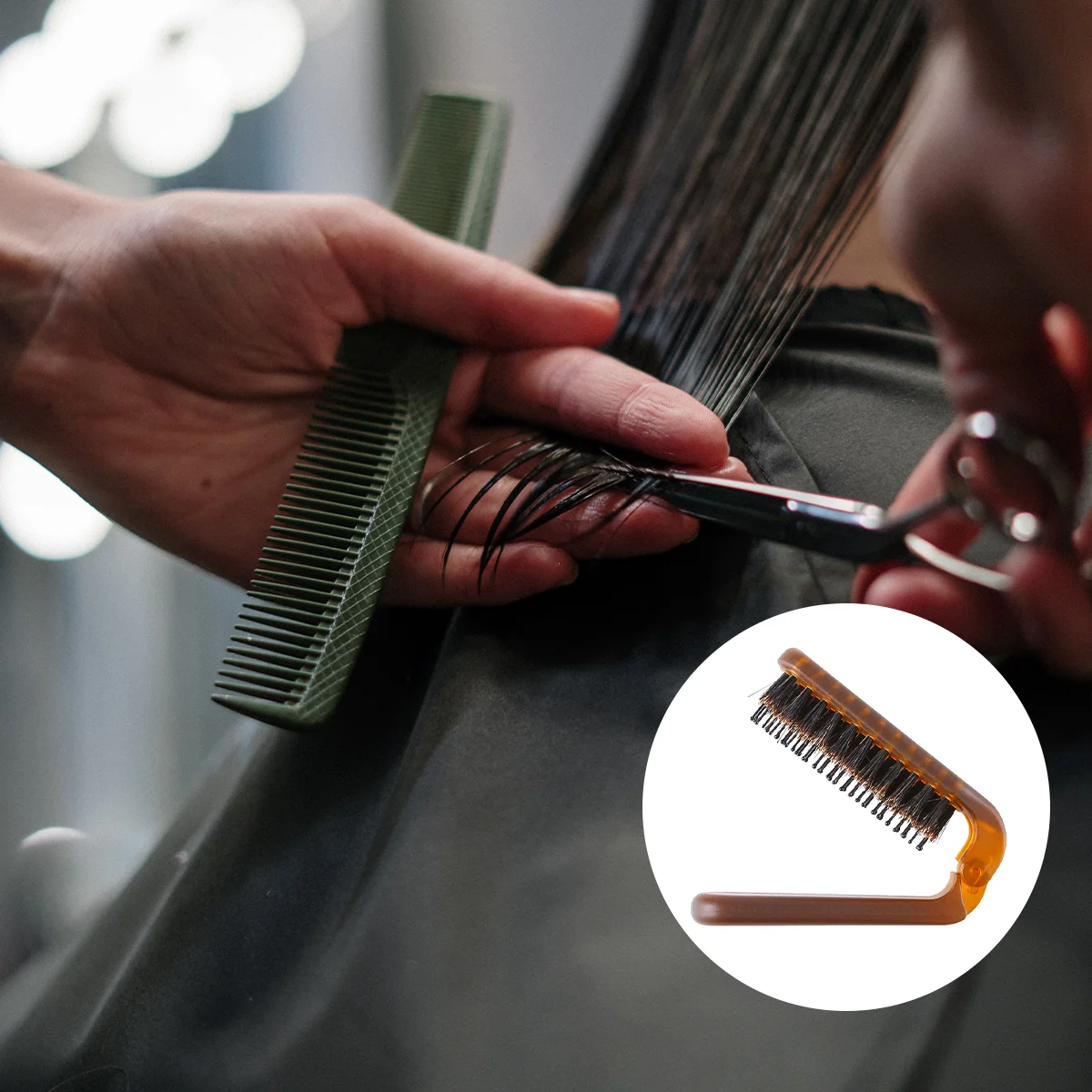 

Folding Hair Comb Hair Comb Hairstyling Comb Hair Beard For Thin And Thick Hair Trimming Styling Brown