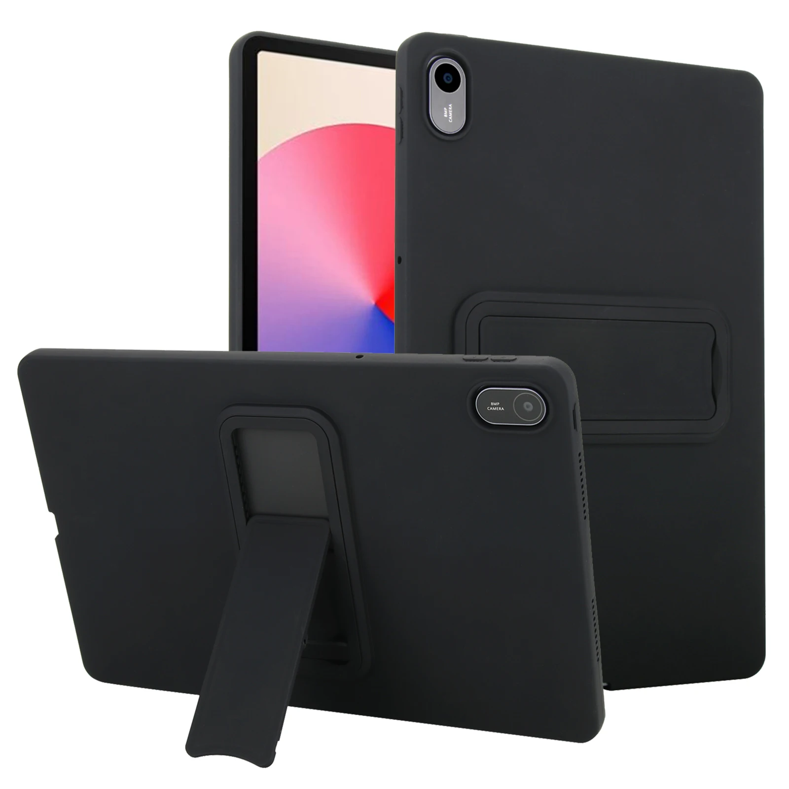 Anti-Fingerprint TPU Tablet Case with Adjustable Gear Bracket
