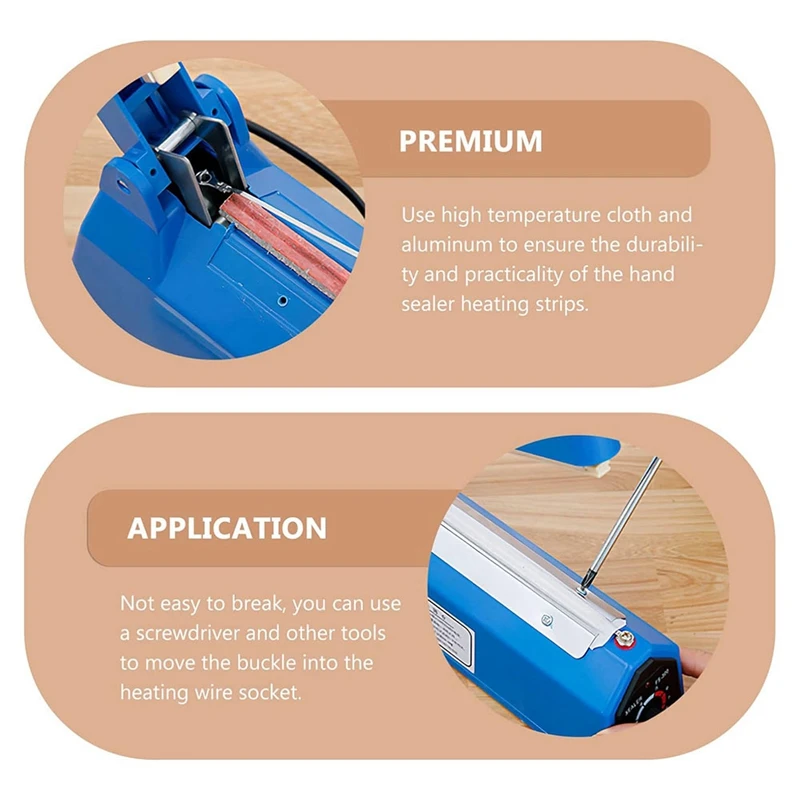 Impulse Sealer Accessories Impulse Sealer Heating Elements Service Spare Repair Parts Kit FS-300 20 Pack