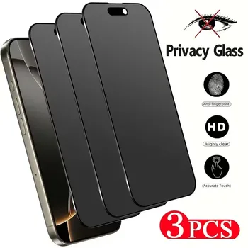 3PCS Protezione Dello Schermo Privacy Per iPhone 14 Pro Max 16 17 Pro Vetro Temperato Anti-Spy Per iPhone 13 15 12 11 Pro Max 13 Mini XR