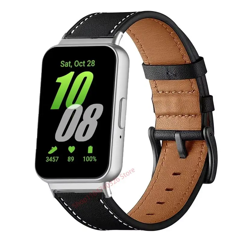 Adjustable Casual Leather Smartwatch Band - Quick Fit Strap