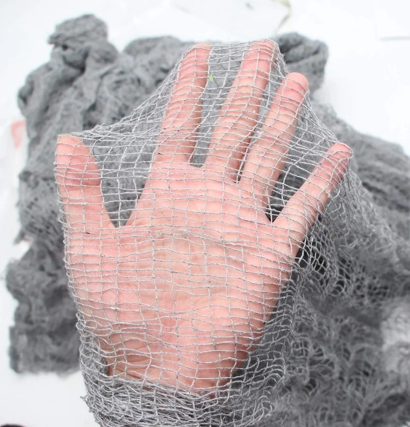 NOPKESV Halloween Deko Stoff - 4x Grusel-Tücher 76x183cm