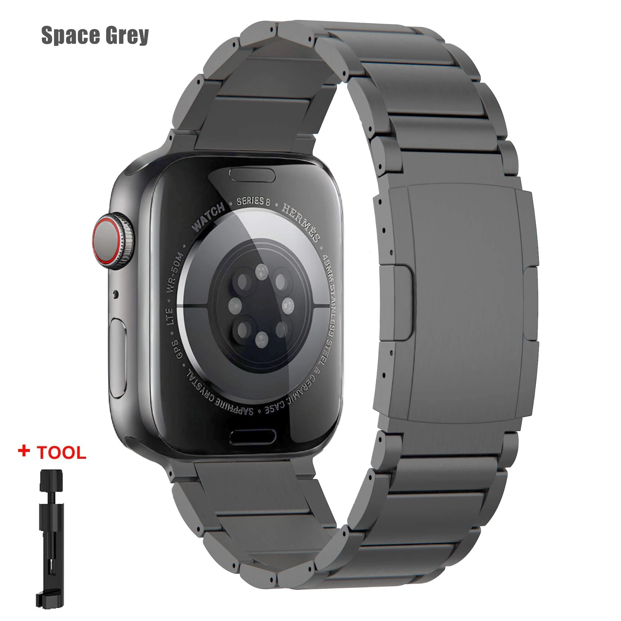 Premium Titanium Metal Bracelet Strap
