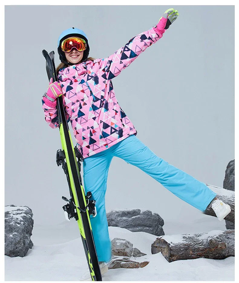 Giacca Da Sci Per Ragazze - Impermeabile, Antivento, Traspirante Per Sport Invernali - Foto 12