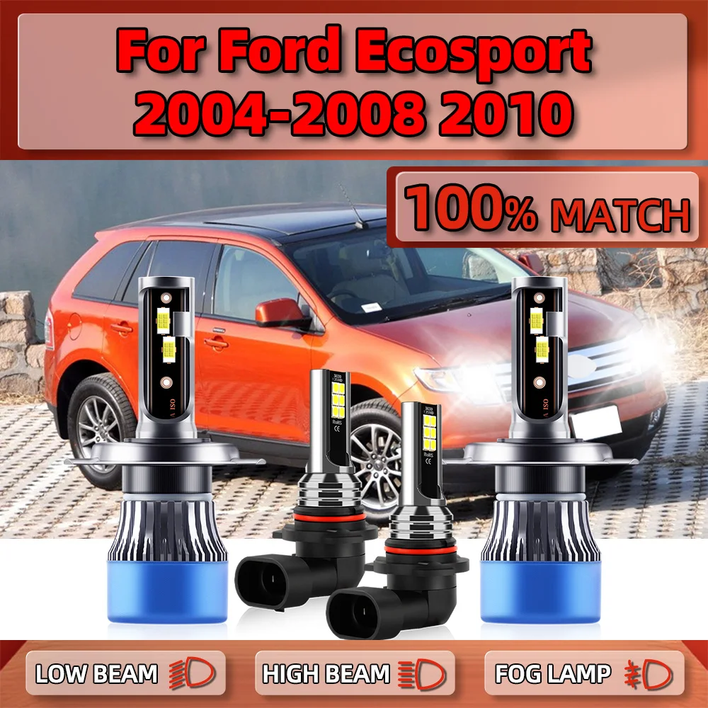 

LED Car Headlight 240W 40000LM Auto Headlamps 6000K White Fog Lamps 12V For Ford Ecosport 2004 2005 2006 2007 2008 2009 2010