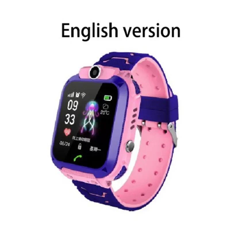 Relógio telefônico infantil - Smartwatch SOS à prova d'água com