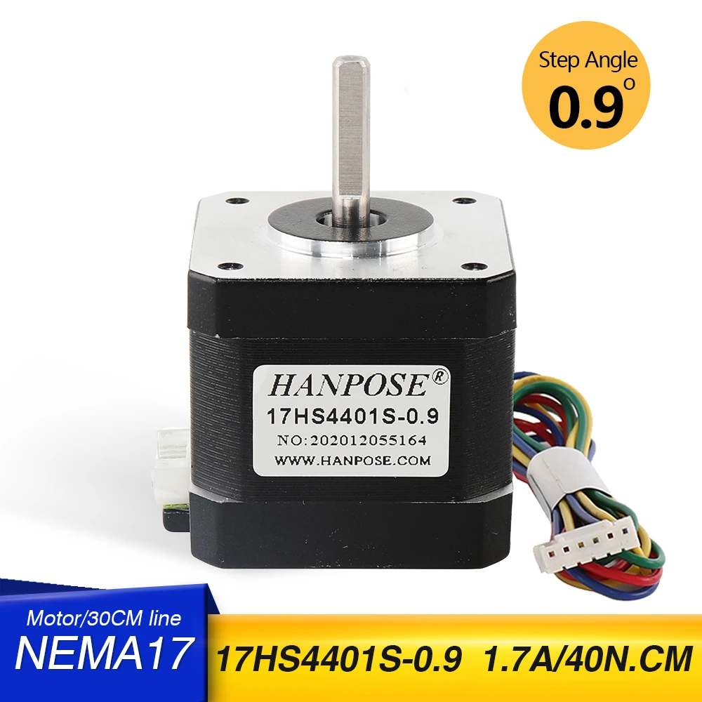 Motor de Passo para Fresadora Cnc Nema17 42 Motor Ângulo de 09 Graus 40 N.cm 1.5a 17hs4401s 1pc