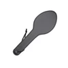 31cm Black Leather Ellipse Paddle Riding Crops Flogger Horsewhips Spikes 10.5cm Wide Spanking Paddle Slapper 4