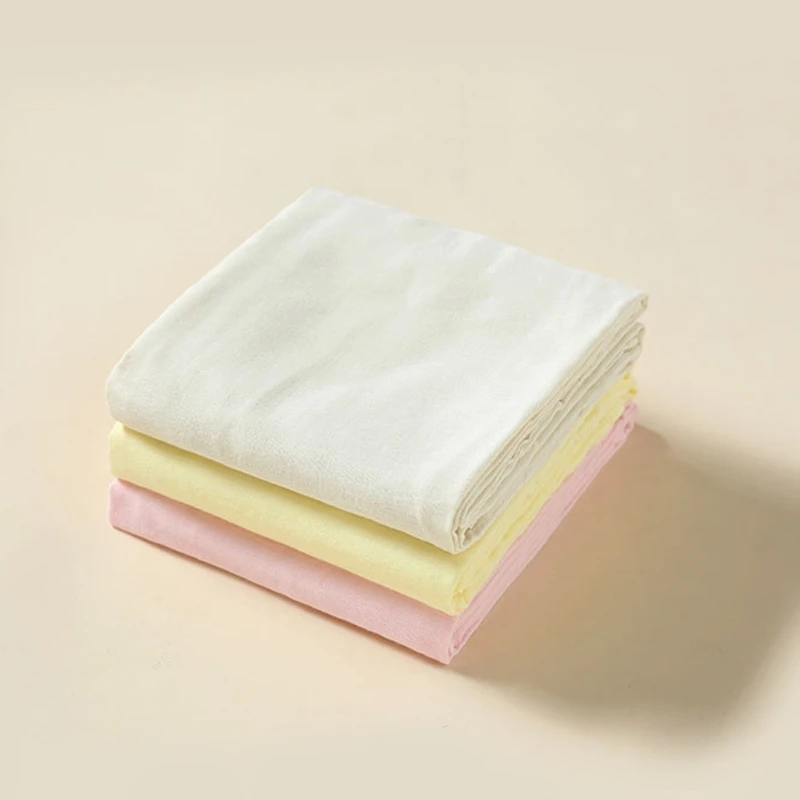 

Cotton Blanket for Newborns Breathable Muslin Swaddles Wrap Bathing Towel with Crinkled Texture Baby Essential