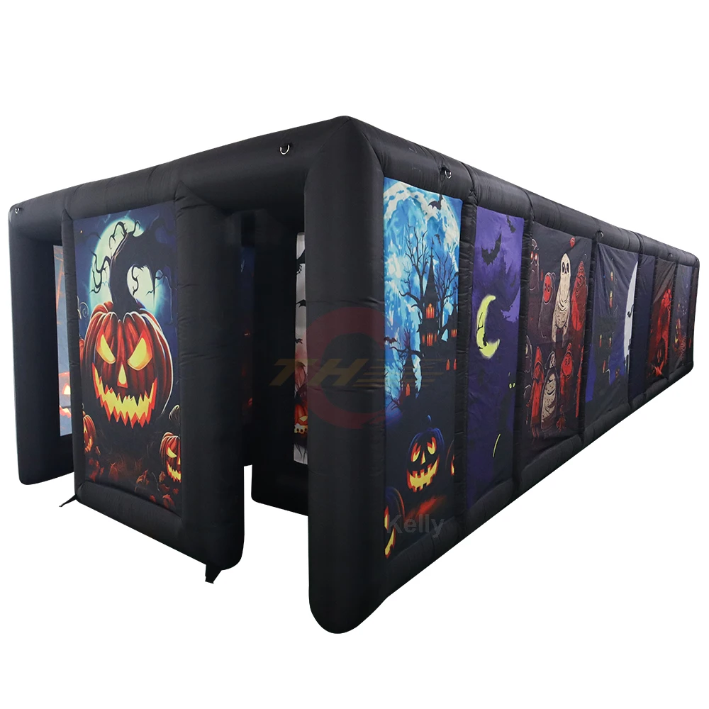 QuickShipping10x3mInflatableHalloweenHauntHouseMazeTagArena