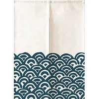 Japanese Style Splited Door Curtain Partation Blackout Room Divider Double Opening Door Curtain Lzakaya Restaurant 2
