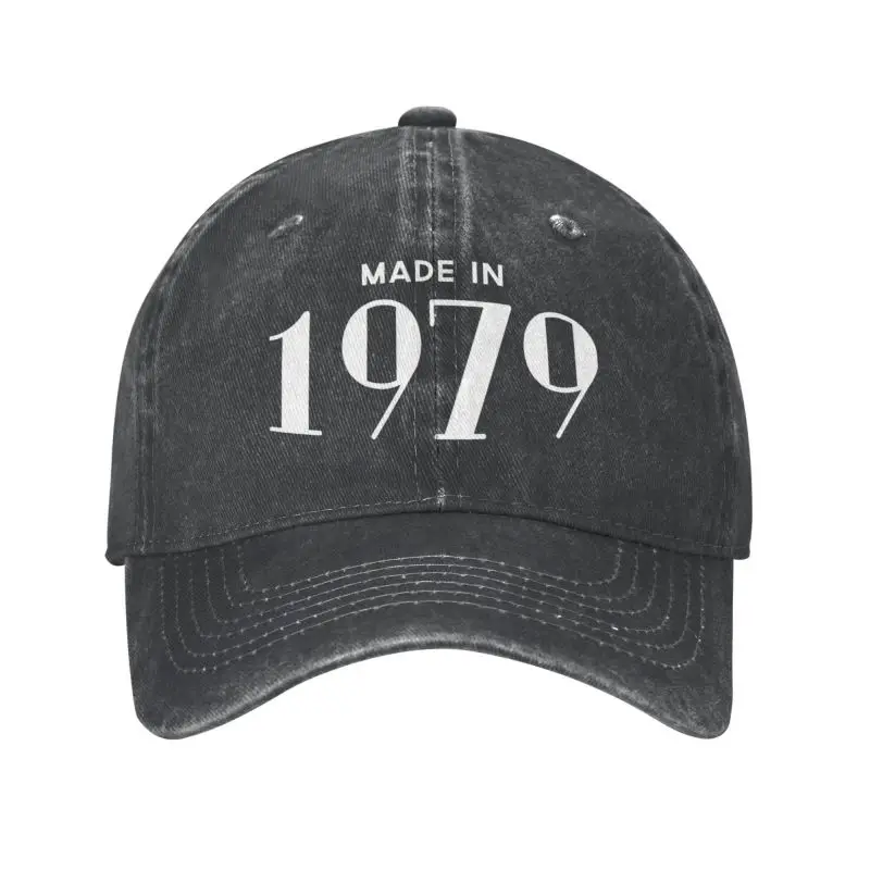 

Cotton Made In 1979 Birthday Funny Birthday Vintage Present Baseball Cap Women Men Personalized Adjustable Unisex Dad Hat Spring