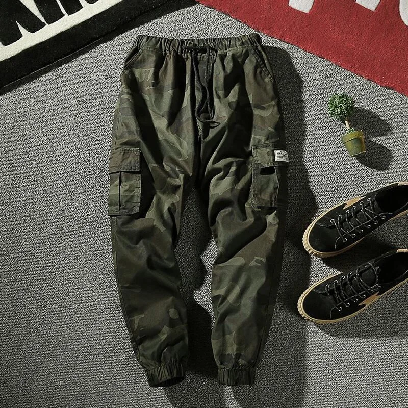 Joggers Cargo Pants Men Harem Pants Multi-Pocket Camouflage Man Cotton Sweatpants Streetwear Casual Plus Size Trousers M-7XL cotton work pants military cargo pants casual tooling pants casual sweatpants cargo pants