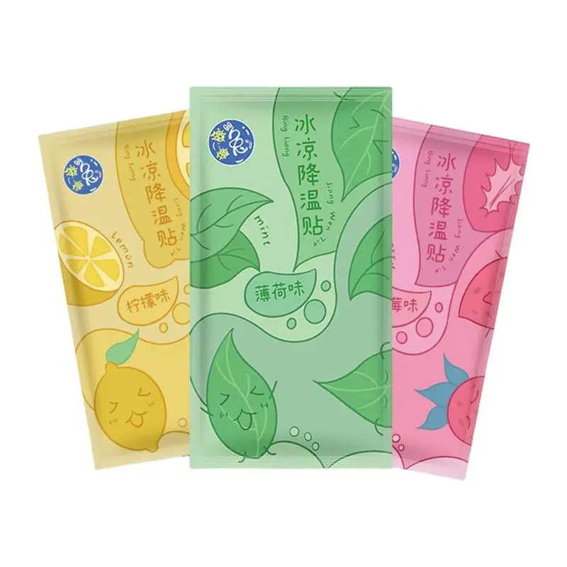 

Fever Cooling Sticker 2 Sheets Fruit Flavor Cooling Patch for Fever Discomfort & Relief Cooling Relief for Baby Kids Adults