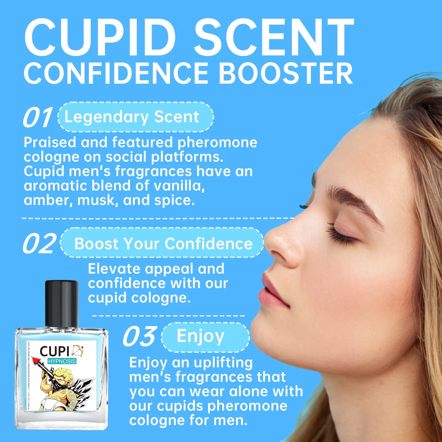 Cupid Pheromone Hypnosis Eau De Toilette Long Lasting Fragrance_voghion.com