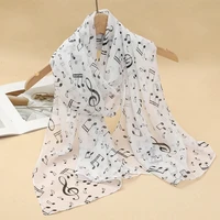 2024 New Print Chiffon Scarf Shawl Women Sunscreen Silk Scarf Turban Long Wrap Beach Travel Outdoor Accessories Trendy Headband - Image 3