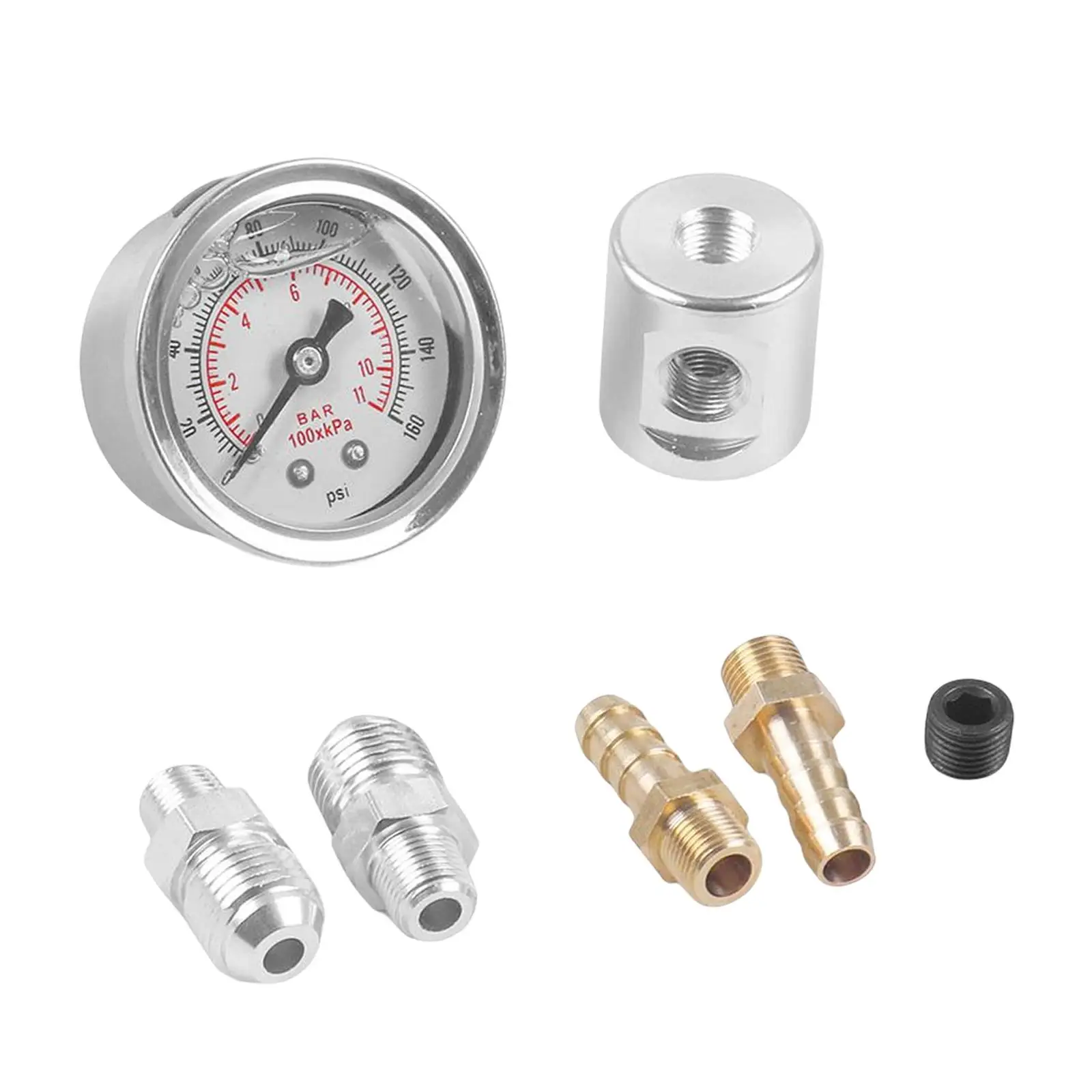 Universal Fuel Pressure Gauge 1/8 NPT Accessories for Honda `88-`00