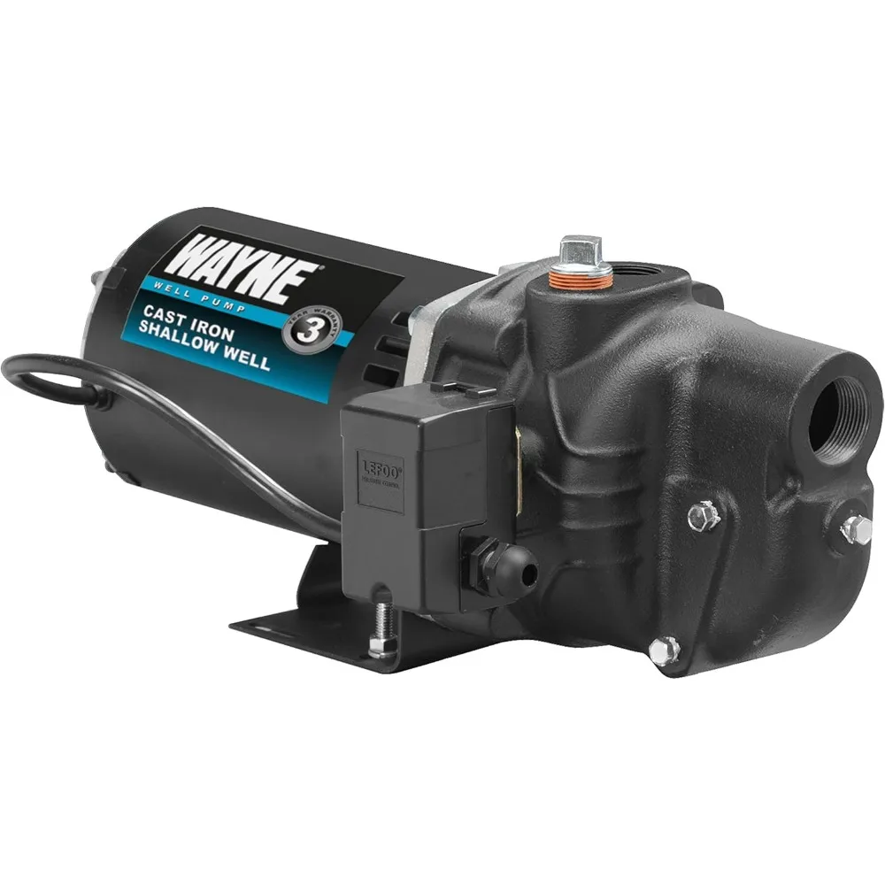 High-Performance Cast Iron Shallow Well Pump - 513 GPH Capacity, Heavy-Duty for Efficient Water Extraction