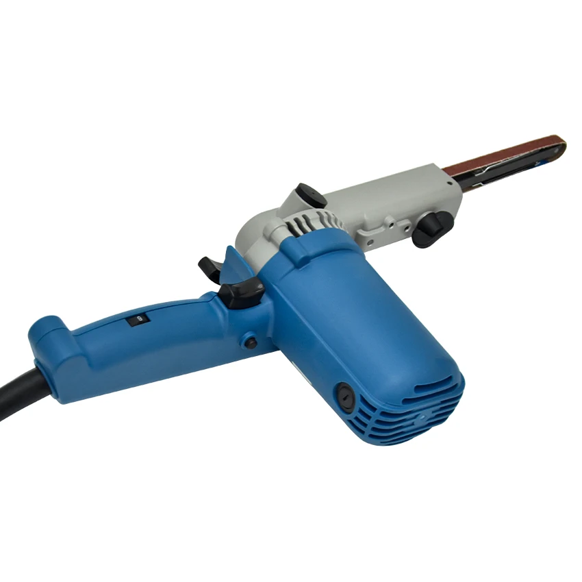 S1T-FF-9*533 Mini DIY Sander Belt Sander Sandpaper Angle Grinder Sander Portable Belt Polishing Power Tools 220V 300-1680m/min 4